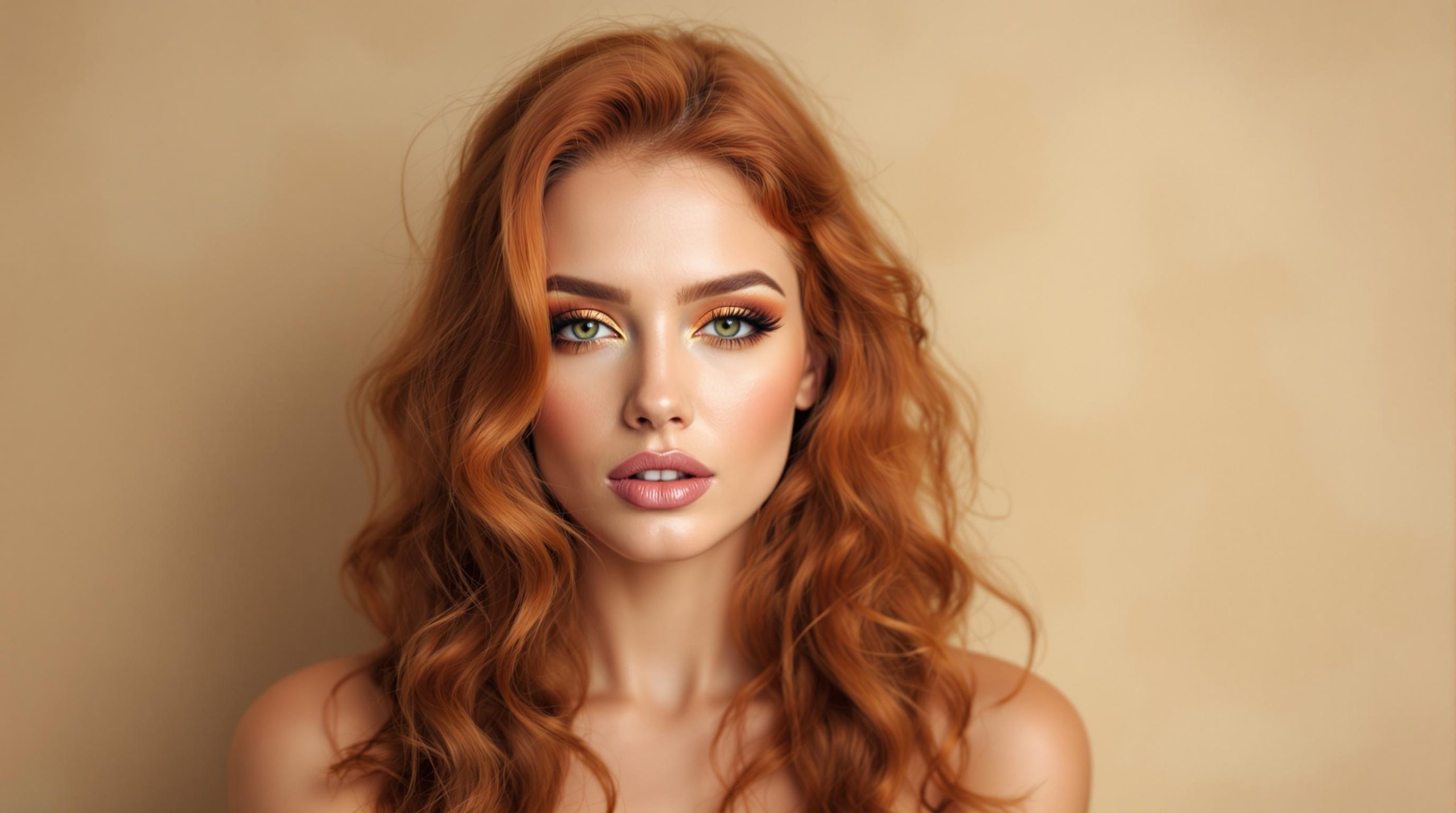 Maquillage pour rousse aux yeux verts : couleurs et techniques